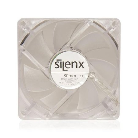SILENX SilenX EFX-08-15B 80 mm. Led Fluid Dynamic Bearing Fan; Blue EFX-08-15B